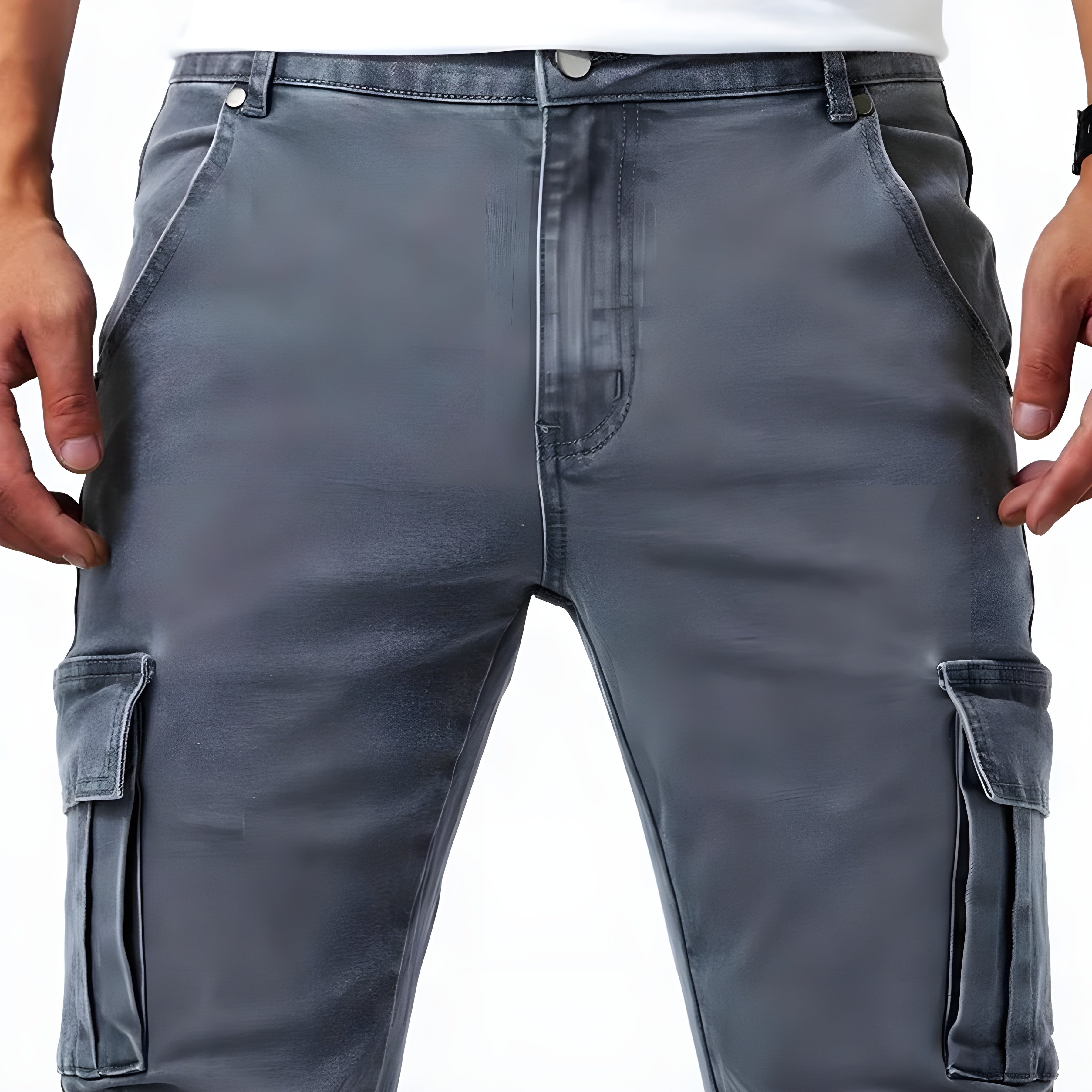 Eder™ | Pantalones cargo vaqueros elásticos