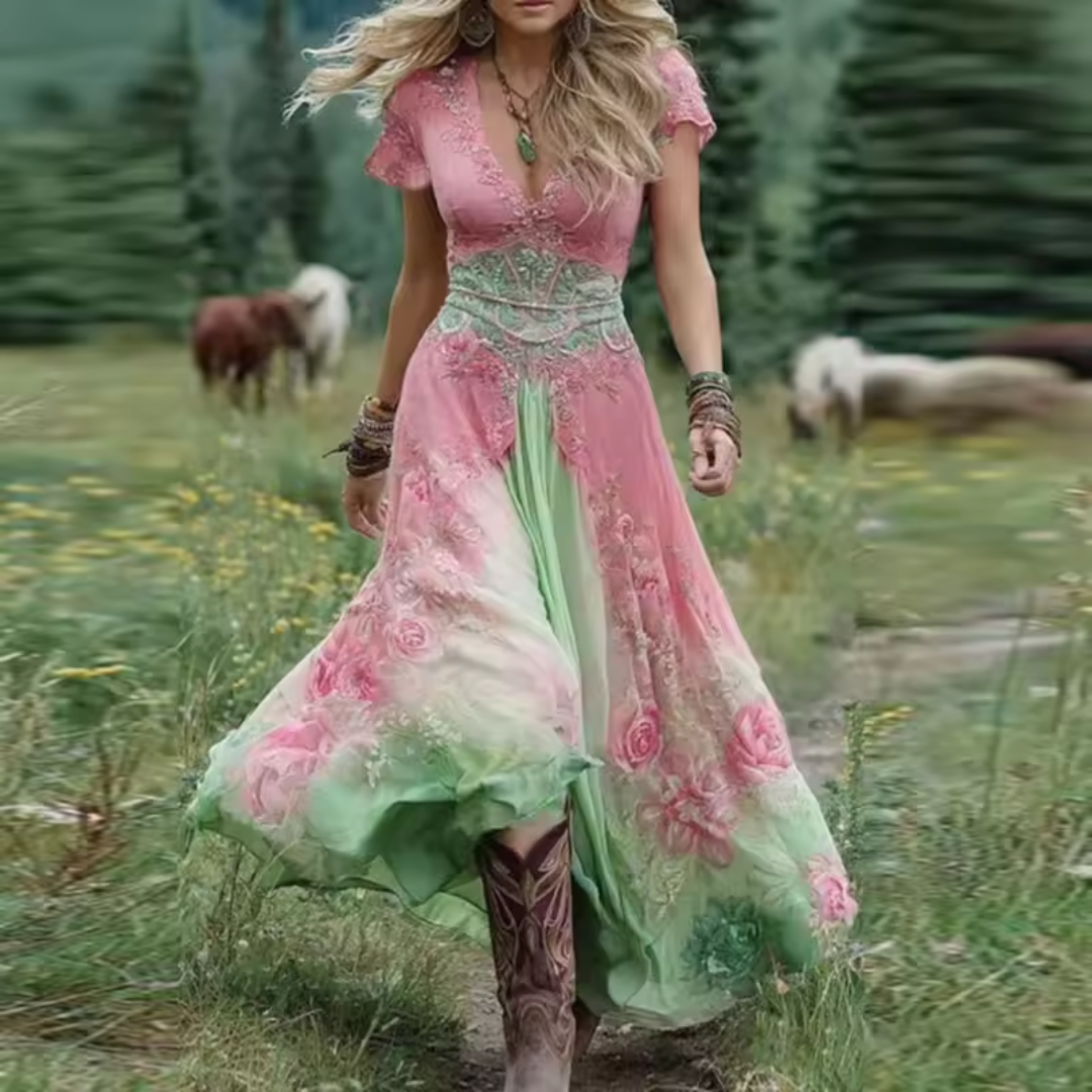 Marina | Vestido floral sartorial y fluido